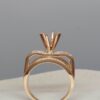 Flared 3-Layer Cocktail Ring