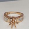 Free-Flow Motif Semi-Mounted Ring